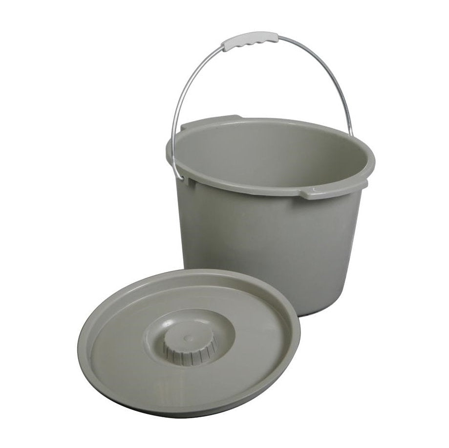 Medline Commode Bucket with Lid and Handle