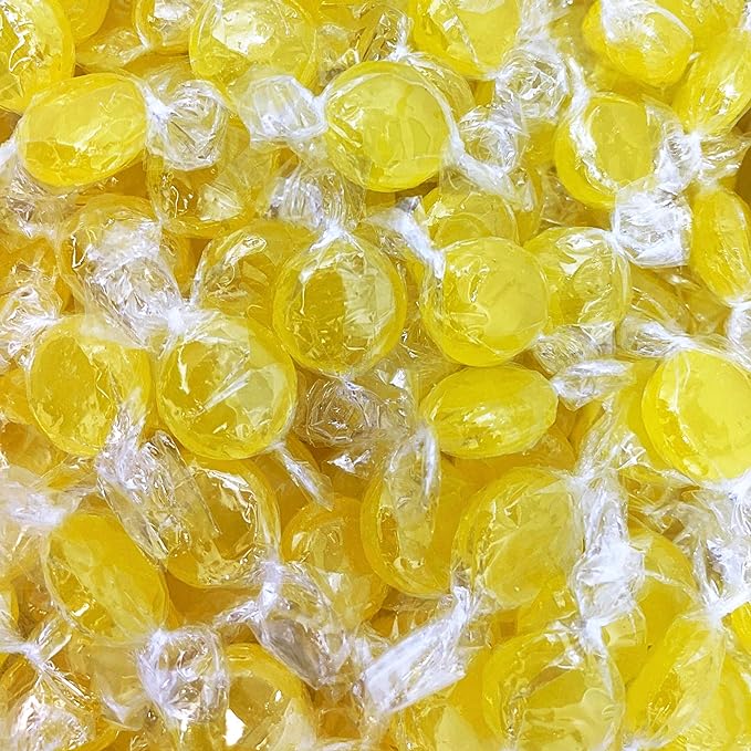 Sugar Free Lemon Drop Hard Candy Bag Individually Wrapped Gluten Free, Keto And Diabetic Friendly Lemon Flavored Candies