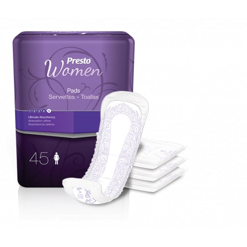 Presto Incontinence Pads, Ultimate Absorbency, 16-Inch