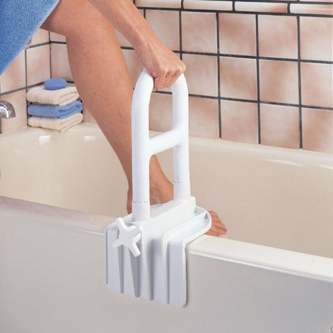 Medline Bilevel Bathtub Grab Bar – 250 lb Capacity, Tool-Free Installation