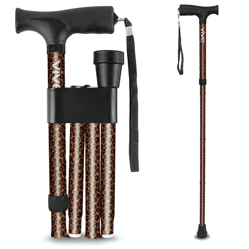 Vive Health Folding Cane – Lightweight, Adjustable, Collapsible Mobility Aid